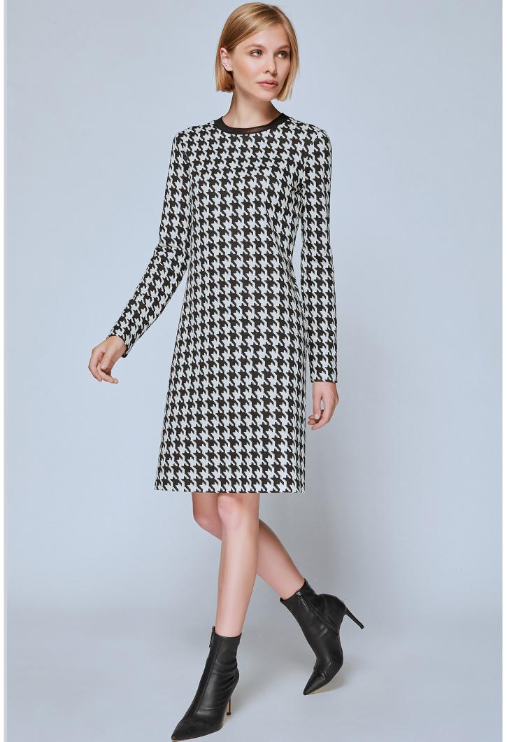 Платье Bazalini 4268 черно-белый