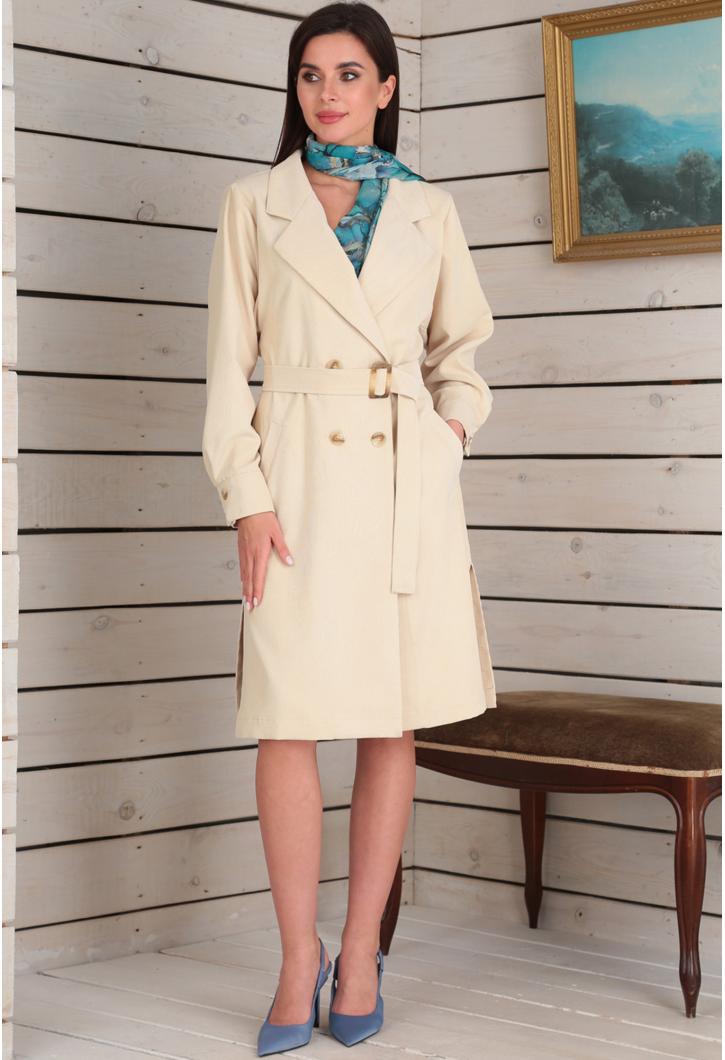 Плащ Viola Style 7463 песочный